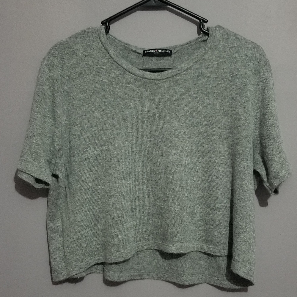 Brandy Meville Wool Blend Crop Top